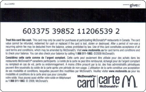 McDonald's Cards Collection - Canada - Arch Gift Card - 2009 - 010.jpg