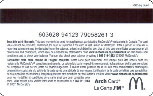 McDonald's Cards Collection - Canada - Arch Gift Card - 2007 - 004.jpg