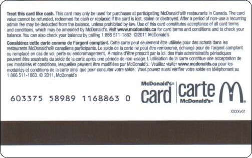 McDonald's Cards Collection - Canada - Arch Gift Card - 2011 - 008.jpg