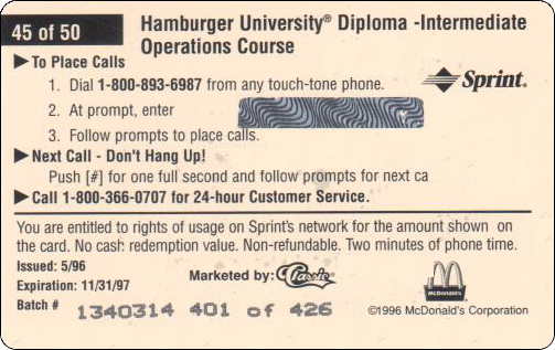 McDonald's Cards Collection - USA - Sprint - 0245 - 2.jpg