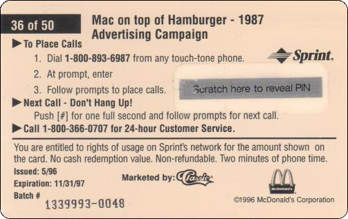 McDonald's Cards Collection - USA - Sprint - 0336 - 2.jpg