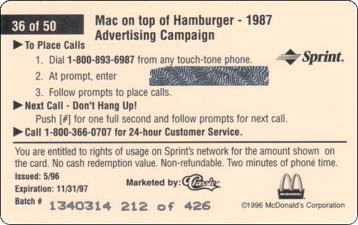 McDonald's Cards Collection - USA - Sprint - 0236 - 2.jpg