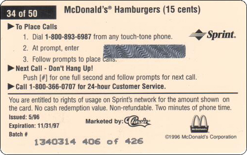 McDonald's Cards Collection - USA - Sprint - 0234 - 2.jpg