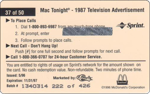 McDonald's Cards Collection - USA - Sprint - 0237 - 2.jpg