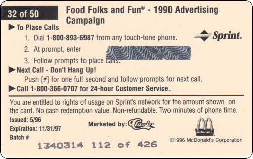 McDonald's Cards Collection - USA - Sprint - 0232 - 2.jpg