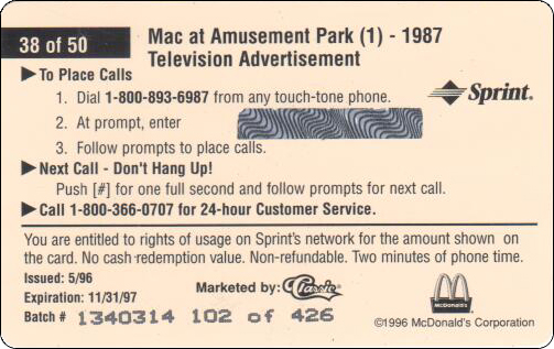 McDonald's Cards Collection - USA - Sprint - 0238 - 2.jpg