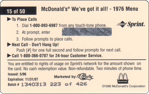 McDonald's Cards Collection - USA - Sprint - 0215 - 2.jpg