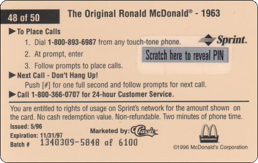 McDonald's Cards Collection - USA - Sprint - 0348 - 2.jpg