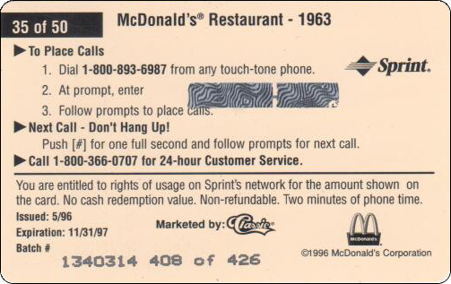 McDonald's Cards Collection - USA - Sprint - 0235 - 2.jpg