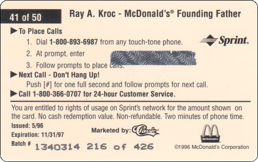 McDonald's Cards Collection - USA - Sprint - 0241 - 2.jpg