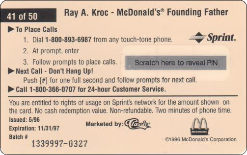 McDonald's Cards Collection - USA - Sprint - 0341 - 2.jpg