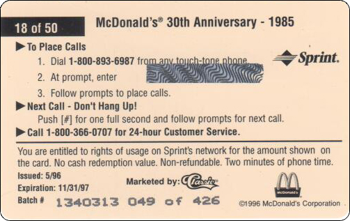 McDonald's Cards Collection - USA - Sprint - 0218 - 2.jpg