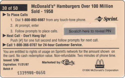 McDonald's Cards Collection - USA - Sprint - 0330 - 2.jpg